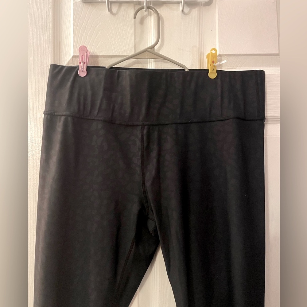 Flex It Pink Black Leopard Leggings 2xl w/o pockets